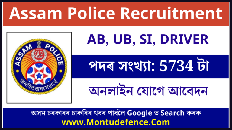 Assam Police Recruitment 2026
